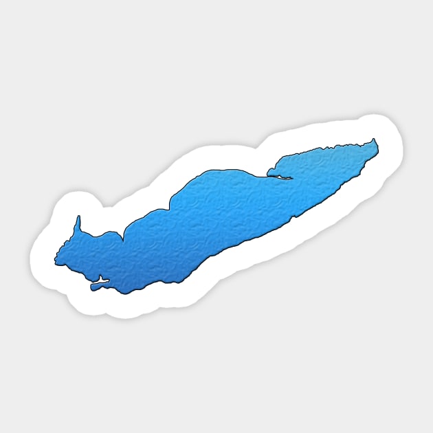 Lake Erie Great Lakes Outline Sticker by gorff